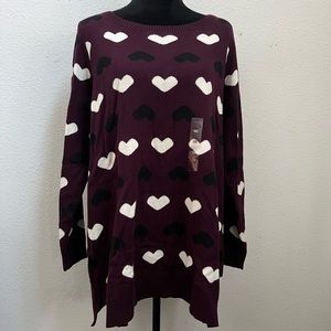 Women’s Charter Club Heart Sweater